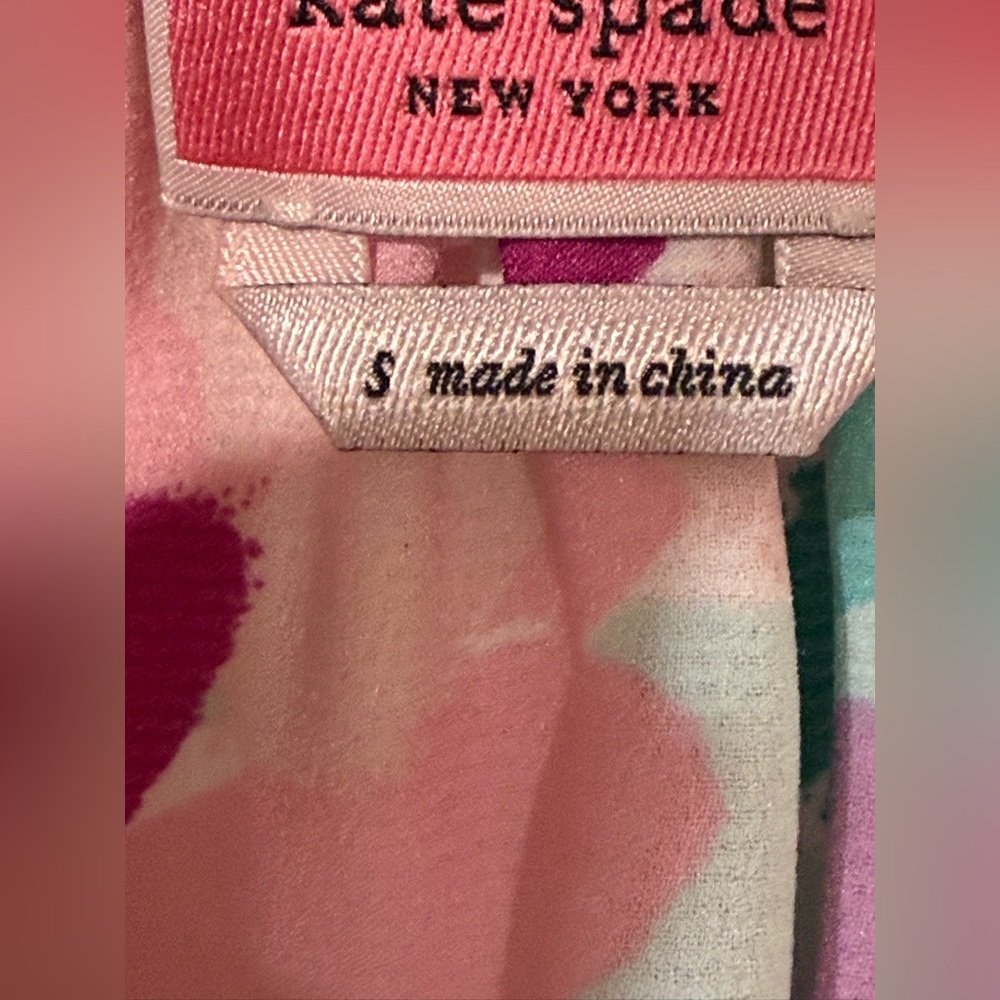 Kate Spade New York Feminine Preppy Colorful Floral Ruffle Sleeveless Blouse S - Picture 3 of 7
